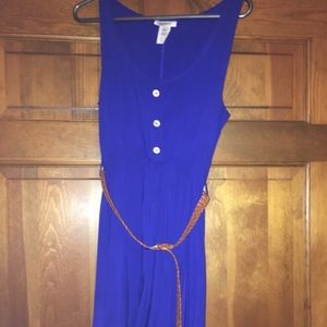 Royal Blue High Low Spring Dress